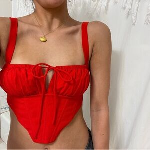 Size 4 Princess Polly red bustier